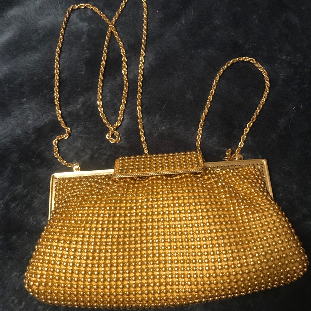 Vintage La Regale gold beaded purse.